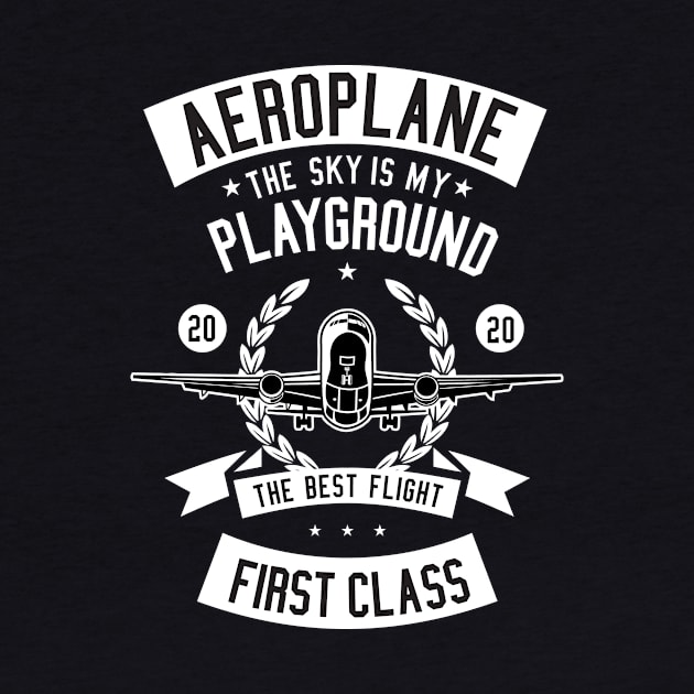 Aeroplane The Sky Is My Playground 2020 by teegear